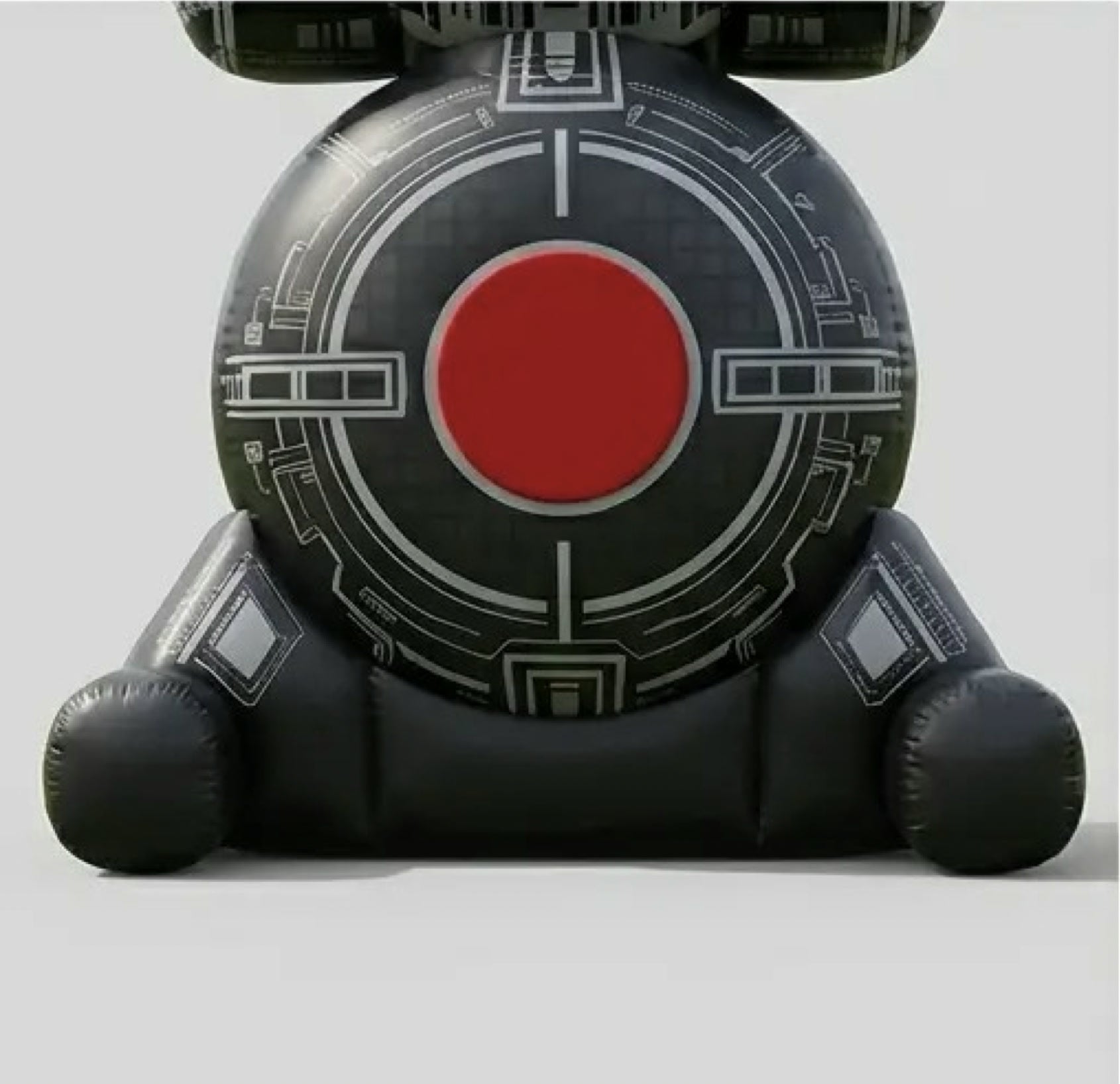 Front view of the Klopzor Velcro target